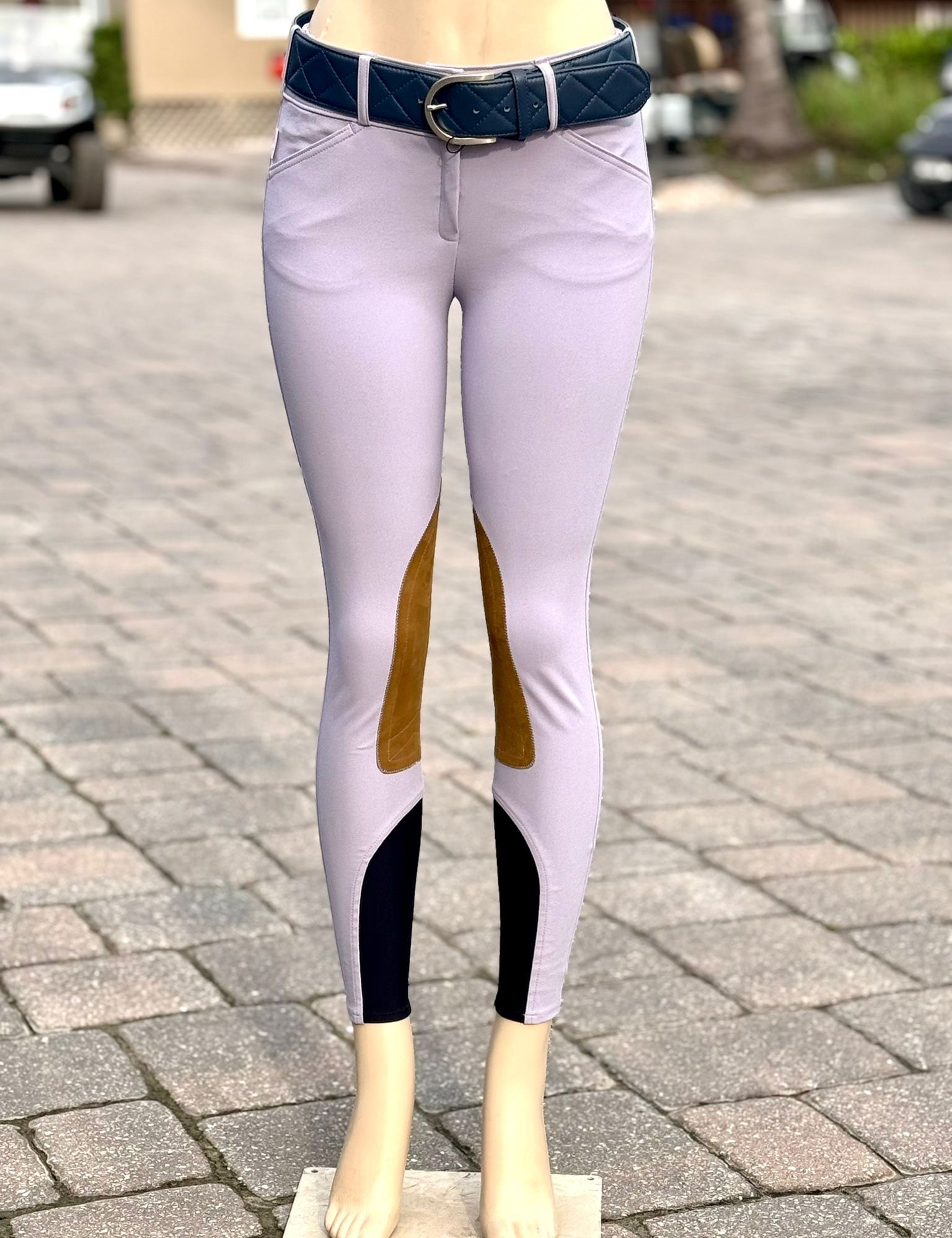 Tailored Sportsman Boot Sock Breeches: Mid Rise, Front Zip Colors Sizes 28-36