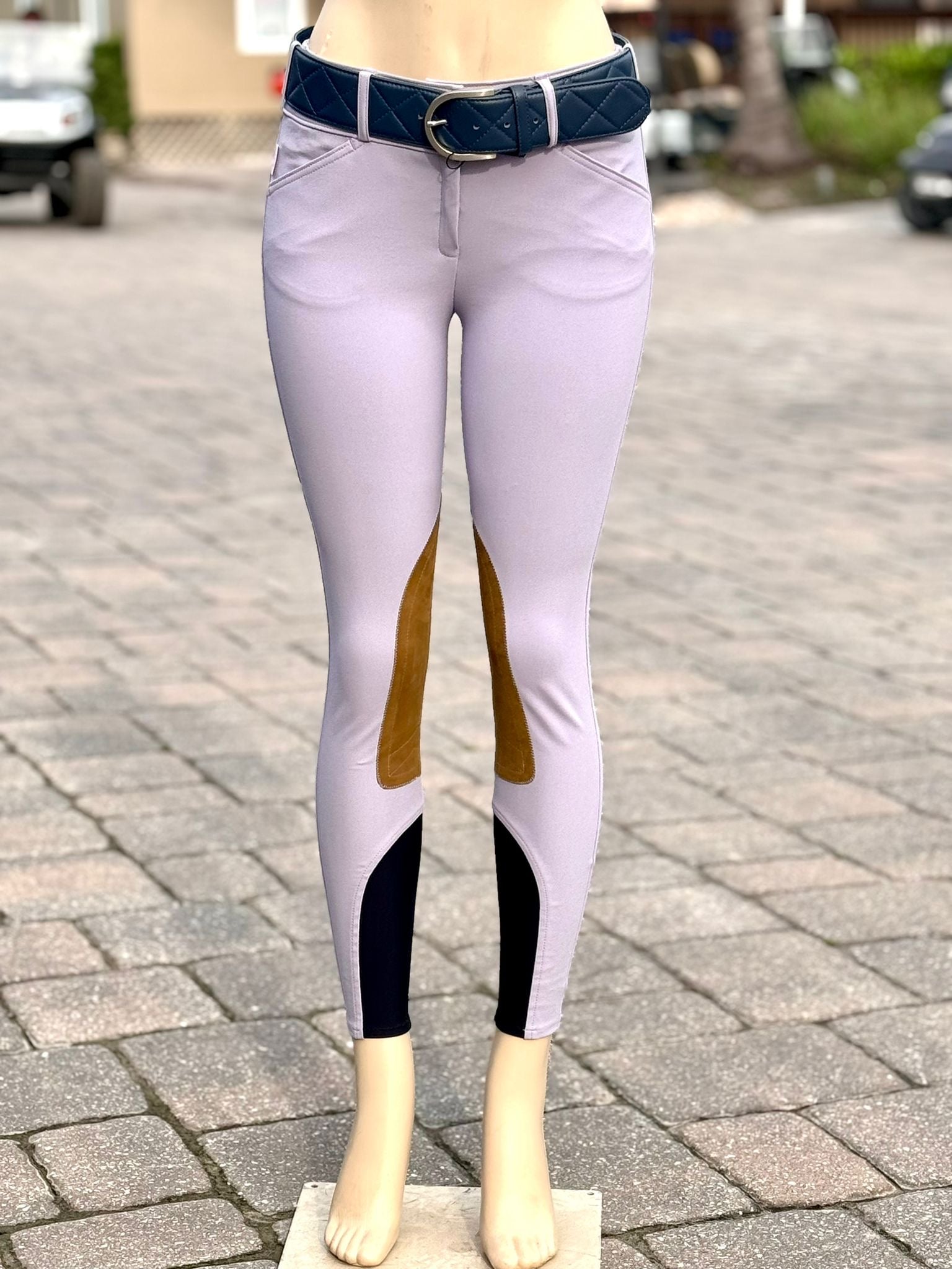 Tailored Sportsman Boot Sock Breeches: Mid Rise, Front Zip Colors Sizes 22-26