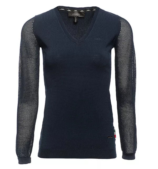 Alessandro Albanese Perforated Sleeve Sweater